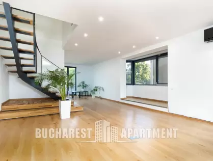 Contemporary Duplex Apartment With Spacious Living Room