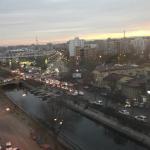 view to dambovita river in Bucharest